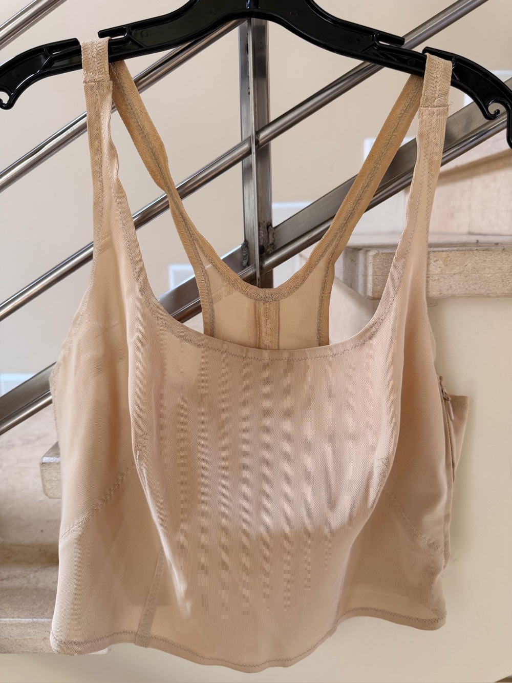 Vintage Philosophy di Alberta Ferretti Beige bustier top